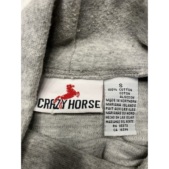 Vintage Crazy Horse Womens Gray Turtleneck Top Size Small - Picture 2 of 6